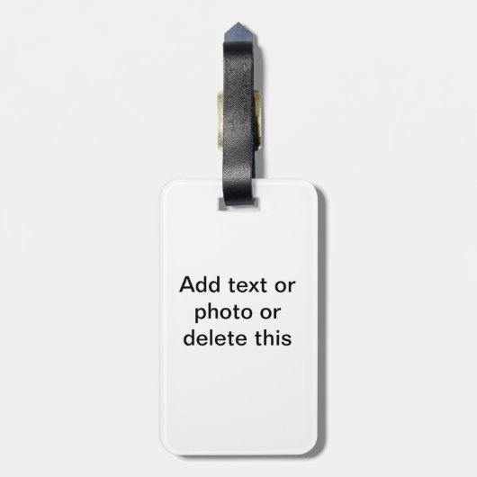 Horloge buiten gebruik bagagelabel (Achterkant verticaal)