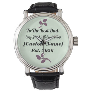 Horloge Cadeau voor de Beste Papa Gepersonaliseerd