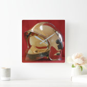 Horloge carré casque F1 Sapeur Pompier Vierkante Klok (Huis)