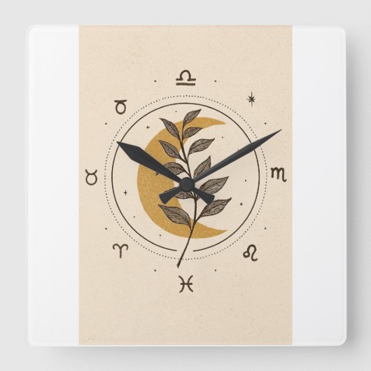 Horloge Carrée Vierkante Klok (Voorkant)