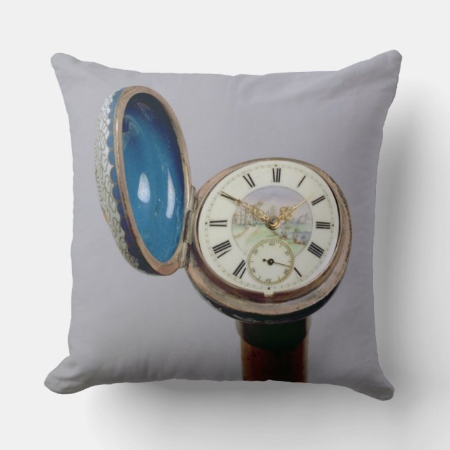 Horloge (cloisonne enamel) kussen (Voorkant)