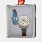 Horloge (cloisonne enamel) metalen ornament (Links)