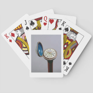 Horloge (cloisonne enamel) pokerkaarten