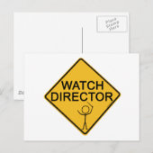 Horloge directeur briefkaart (Voorkant / Achterkant)