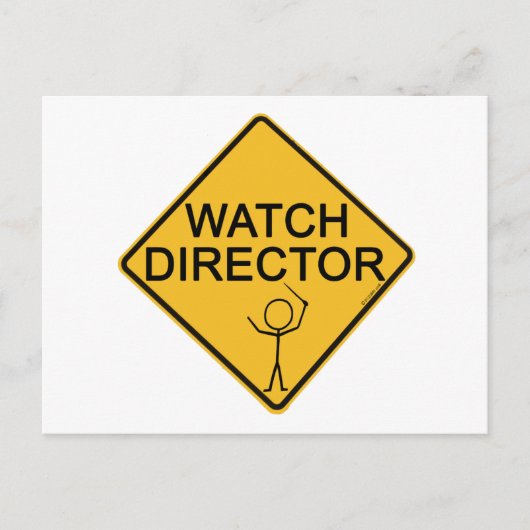 Horloge directeur briefkaart (Voorkant)