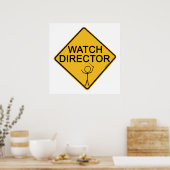 Horloge directeur poster (Keuken)