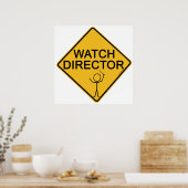 Horloge directeur poster (Keuken)