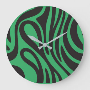 Horloge Effet Zèbre Africa.Natuur et minimaliste Grote Klok