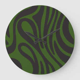 Horloge Effet Zèbre Africa.Natuur et minimaliste Grote Klok