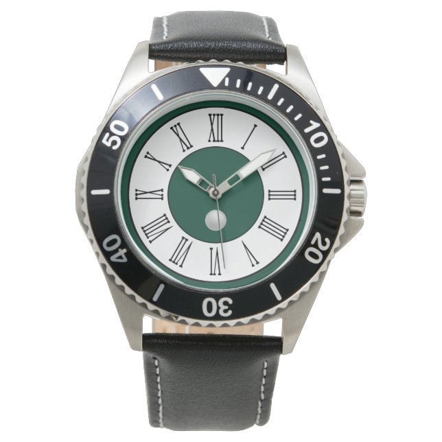 Horloge in vintage stijl golf cadeau (Voorkant)