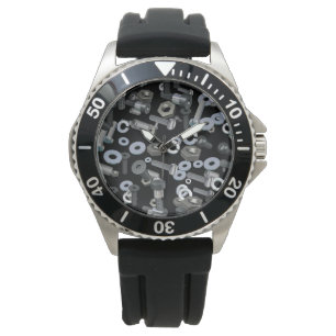 Horloge - Klassiek roestvrij staal - Noten en bout