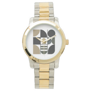 Horloge met armband in diverse vormen en twee tint