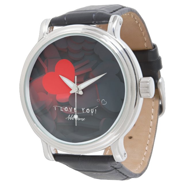 Horloge met eigen hart - Krachtig romantisch cadea (Gekanteld)
