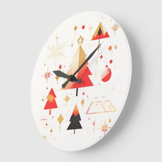 horloge met kerstthema grote klok (Hoek)