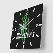 Horloge monstre vierkante klok (Hoek)