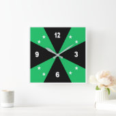 Horloge murale acrylique, Carrée DESIGN AFRIKA Vierkante Klok (Huis)