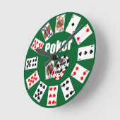Horloge POKER Klik op Graph Ronde Klok (Hoek)