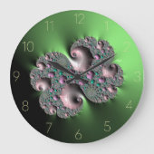 Horloge Ronde Fractal3 Grote Klok (Voorkant)