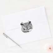 Horloge Ronde Sticker (Envelop)