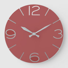 Horloge rouge à gros chiffre grote klok