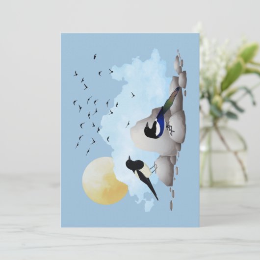 "Horloge" Save The Date (Staand voorkant)