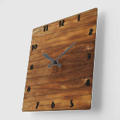 Horloge stijl rustique vierkante klok (Hoek)
