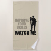 Horloge Strandlaken (Voorkant)