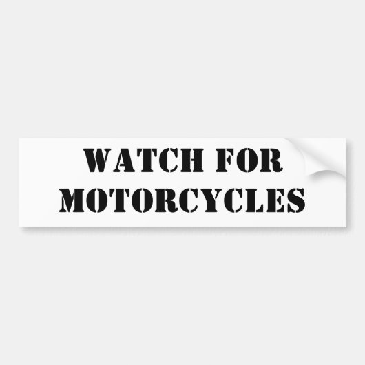 horloge voor motorfietsen bumpersticker (Voorkant)