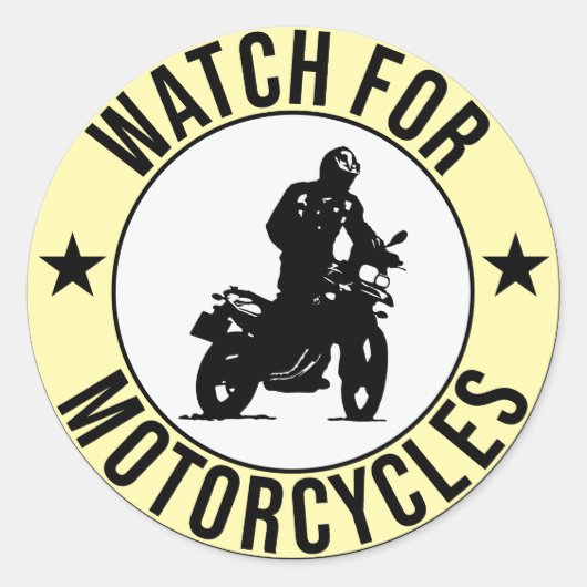 horloge voor motorfietsen ronde sticker (Voorkant)