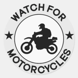 horloge voor motorfietsen ronde sticker