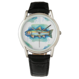 Horloge - Waterverf Serie: Forel/Zalm