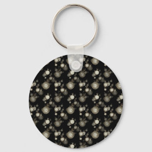 Horloge wijzerplaten print - steampunk patroon acc sleutelhanger