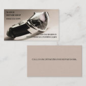  horloge winkel sieraden winkel horloge reparatie visitekaartje (Voorkant / Achterkant)