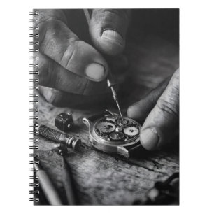 Horlogemaker Hands Precision Gears Notitieboek