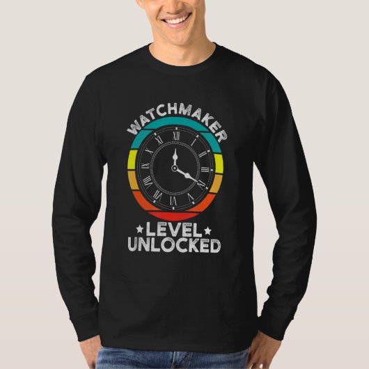 Horlogemaker  horloge wijzerplaat horlogemak t-shirt (Voorkant)