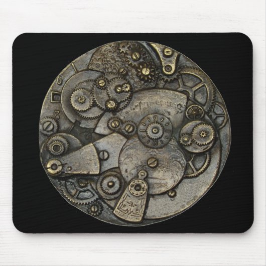 horlogemechanisme Mousepad Muismat (Voorkant)