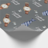 Horloges en stropdassen van Natasha Us Cadeaupapier (Hoek)