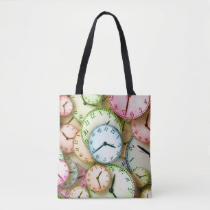 Horloges Klokken Kantoor Werk School Club Shop Tote Bag