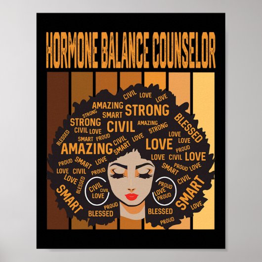 Hormoon Lance Counselor Black History Month Trots  Poster (Voorkant)