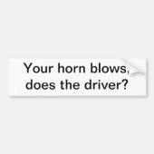 Horn Blows Bumpersticker (Voorkant)