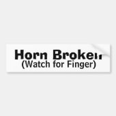 Horn Broken Bumpersticker (Voorkant)