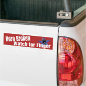 Horn Broken Bumpersticker (Op Truck)