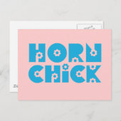 Horn Chick Briefkaart (Voorkant / Achterkant)