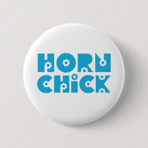 Horn Chick Ronde Button 5,7 Cm