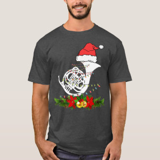 Horn Christmas Pajamas Music Instrument T-shirt