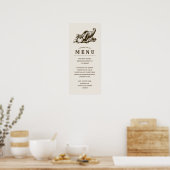 Horn des Overvloeds | Thanksgiving-diner menu Poster (Keuken)