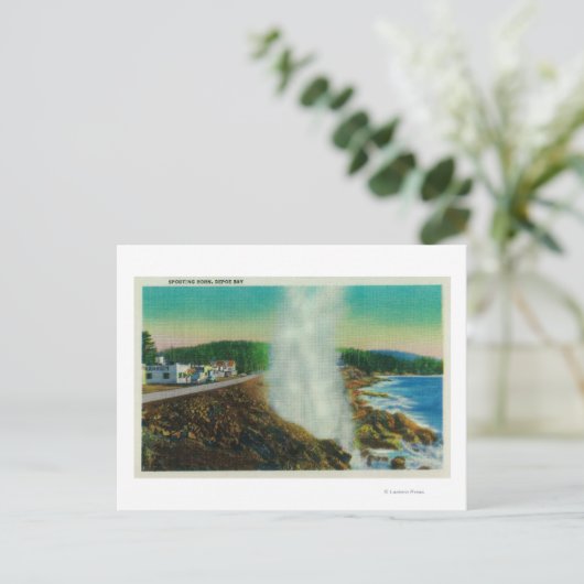 Horn in Depoe Bay, Oregon Briefkaart (Staand voorkant)
