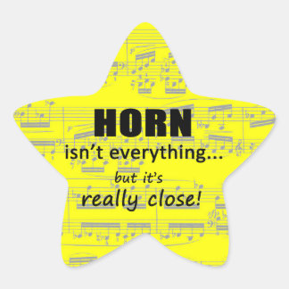 Horn is niet alles Star Sticker