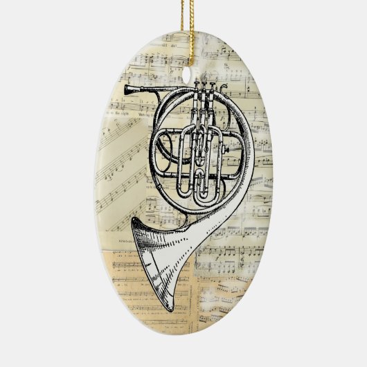  horn Music Ornament (Rechts)