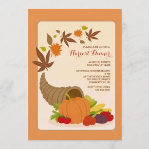 Horn of Plenty Invitation Kaart